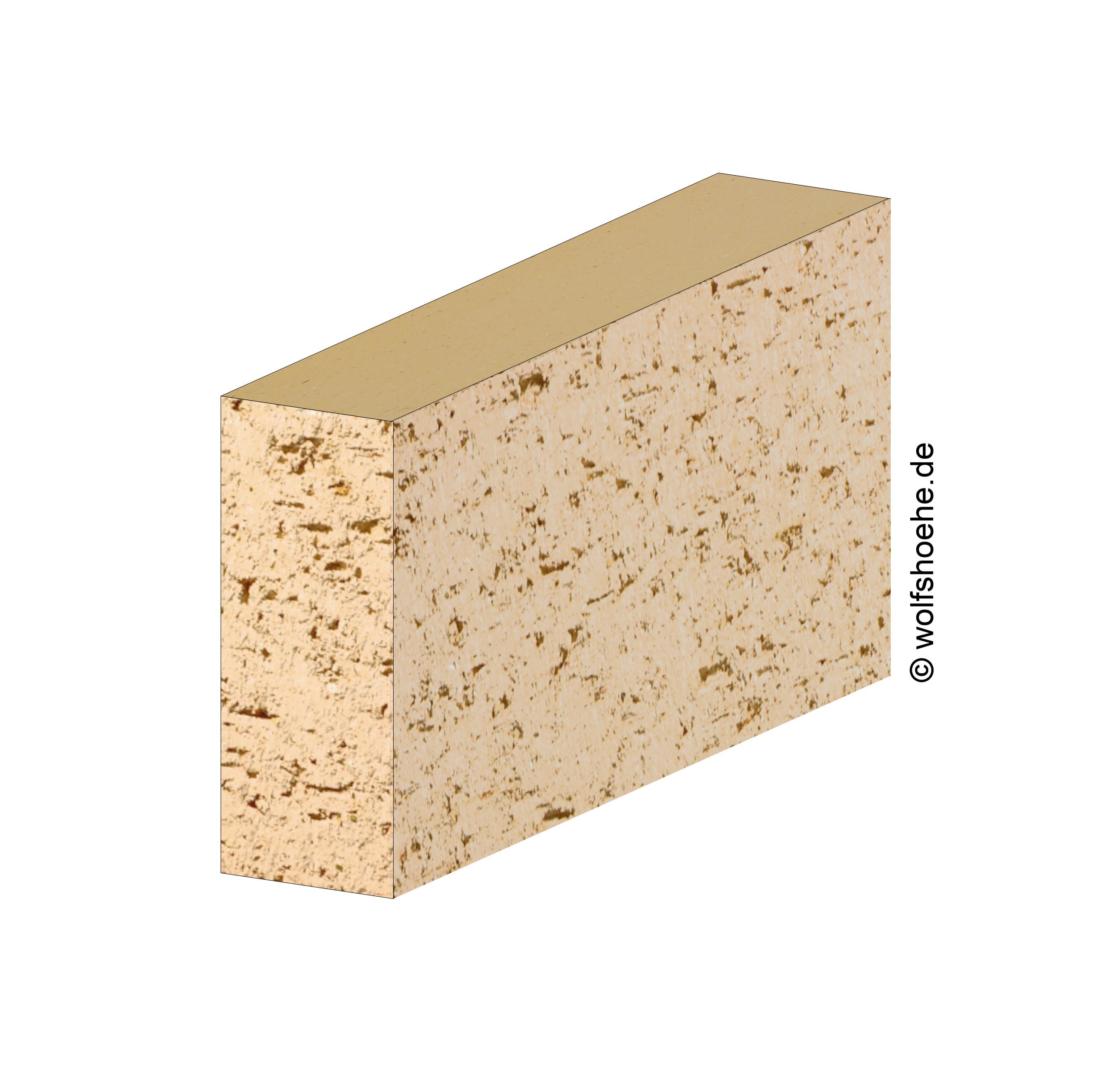 Плита шероховатая шамотная WKS 250x124x50 WT 4913