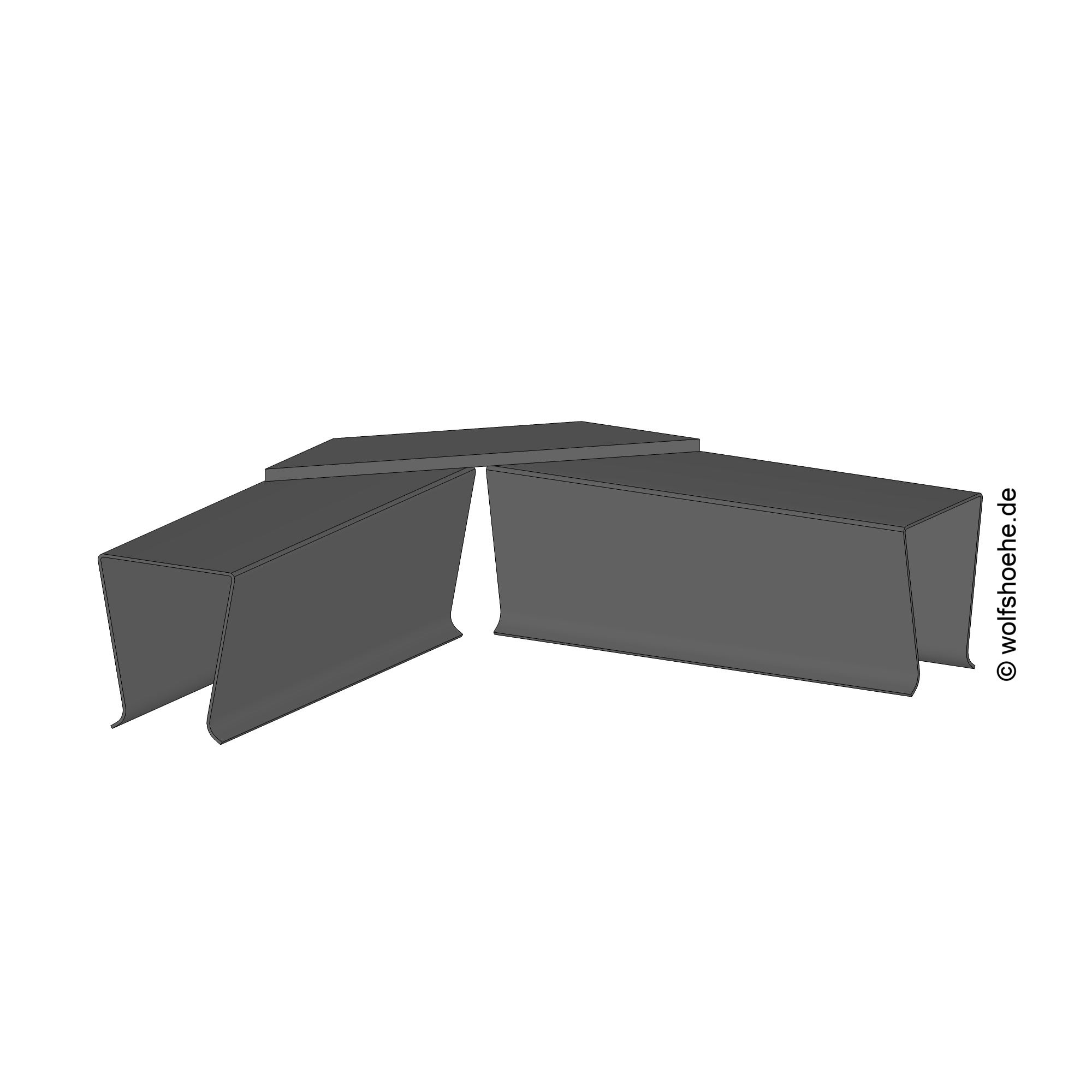 Скоба монтажная угловая 90° HKG 200/200x56x30 5425