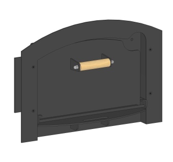 Дверца стальная глухая WBT42R для пекарной печи WT