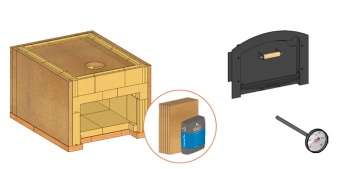 Печь пекарная REMUS WKS 6060 + дверца глухая WBT42G